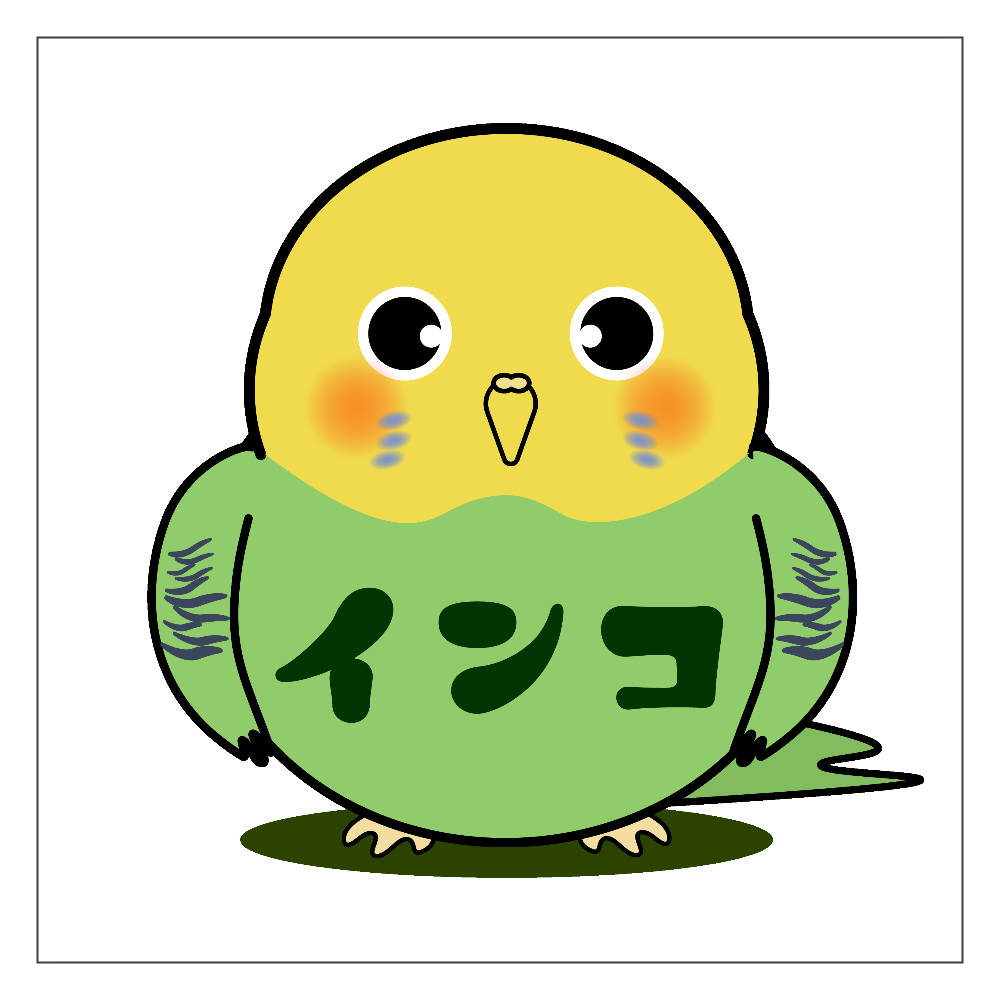 ❀ハンドメイドオーダー用 インコちゃんデザイン パネル サンプル 可愛いインコちゃん パネル｜チコデザ - オリラボマーケット
