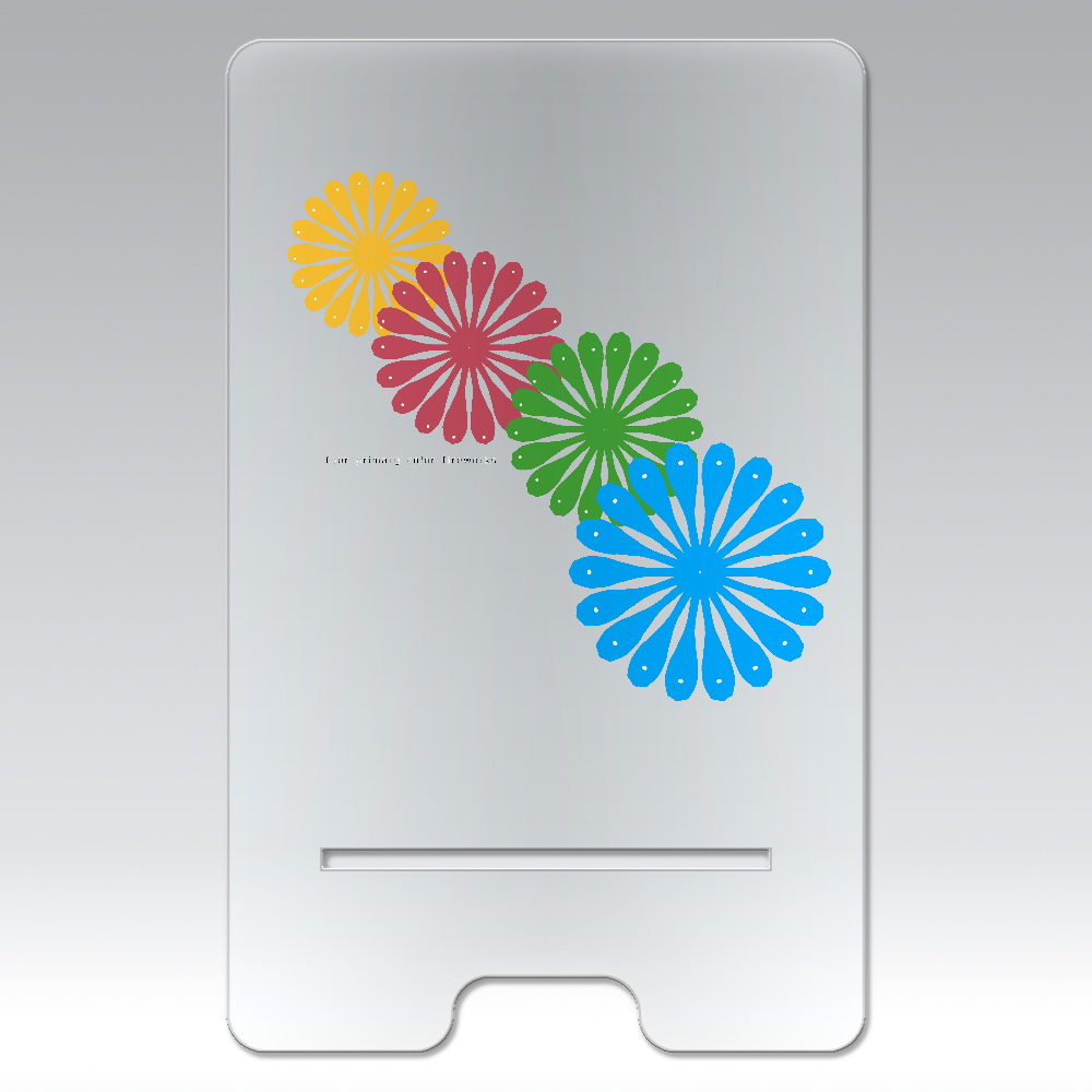 四原色花火 アクリル スマホスタンド