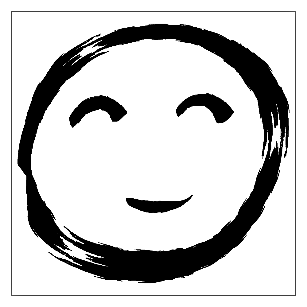 笑顔ほっこり墨絵 ファングッズ｜チコデザ - オリラボマーケット