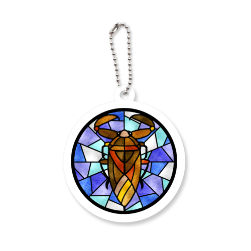 たがめステンドグラス風アクリルキーホルダー 丸型 (6cm)の商品購入