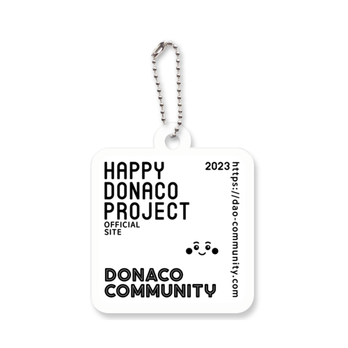 HDP+DC frame.DONACO アクリルキーホルダー　四角型 (4cm)