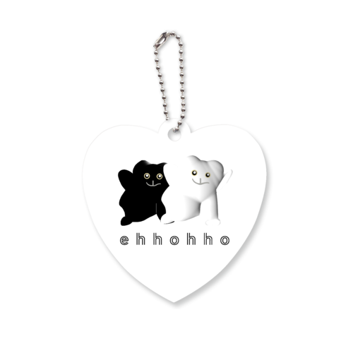 エッホッホ アクリルキーホルダー　ハート形 (6cm)