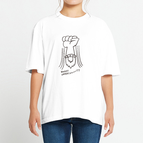 ロケットアッパーカット ヘビーウェイト ビッグシルエットTシャツ