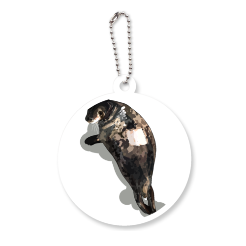 Witje back print アクリルキーホルダー　丸型 (6cm)