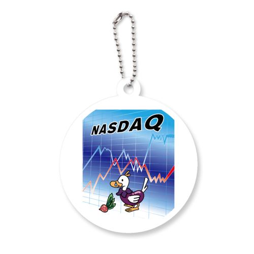 NASDAQ / ナスダック アクリルキーホルダー　丸型 (6cm)