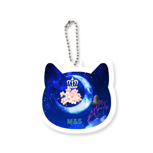 M＆S ネコ型キーホルダー ネコ型アクリルキーホルダー(10cm)