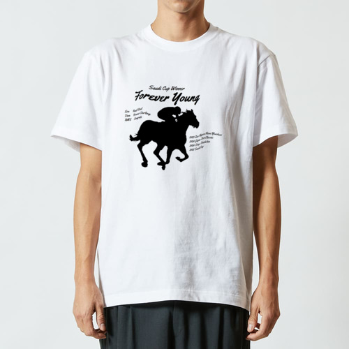 2025サウジカップ　Winner　黒文字、黒イラスト ハイクオリティーTシャツ