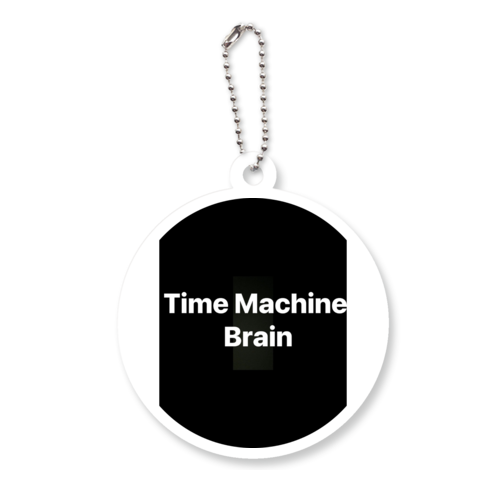 Time Machine Brain アクリルキーホルダー　丸型 (6cm)