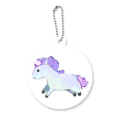ゆめかわユニコーンちゃん アクリルキーホルダー　丸型 (6cm)