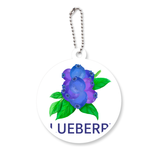 ザ・ブルーベリー アクリルキーホルダー　丸型 (6cm)