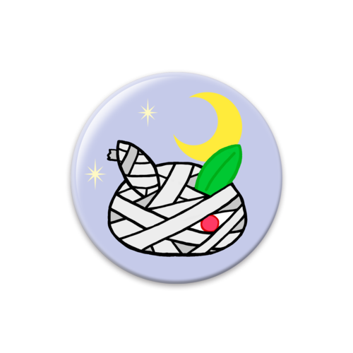 雪うさぎ？ 仮装 バッジ｜オウビ - オリラボマーケット