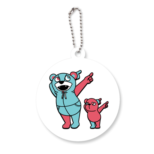 NANAMEUEクマ アクリルキーホルダー　丸型 (6cm)