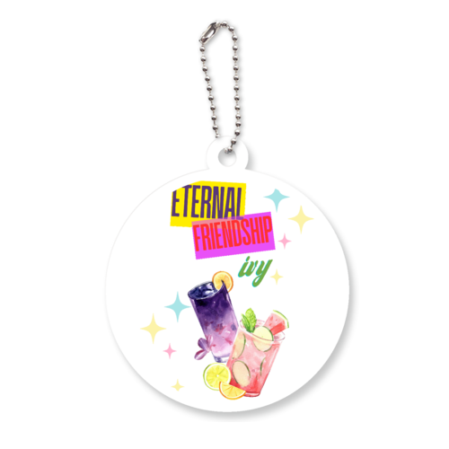 友情に乾杯　パート6 アクリルキーホルダー　丸型 (6cm)