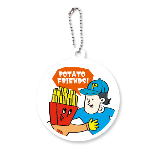 グラフィックシリーズ「おれたちポテトフレンズ！」 アクリルキーホルダー　丸型 (6cm)