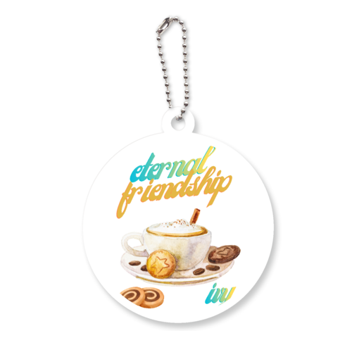 ティータイムパート2 アクリルキーホルダー　丸型 (6cm)