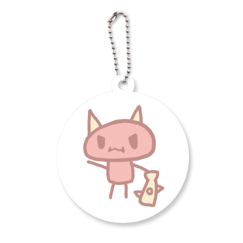 あかおに アクリルキーホルダー　丸型 (6cm)