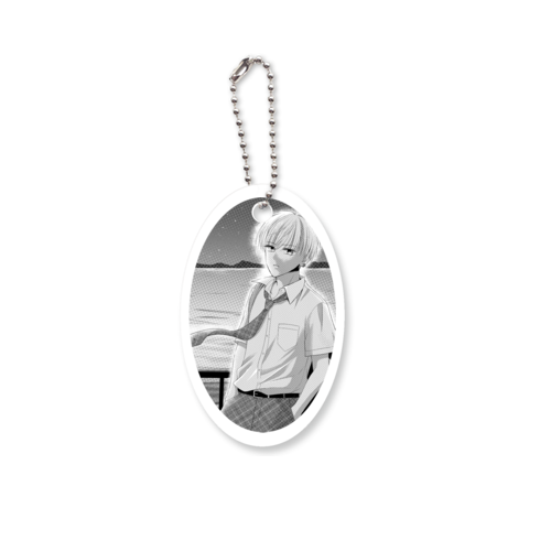 夜 アクリルキーホルダー　楕円型 (4cm)