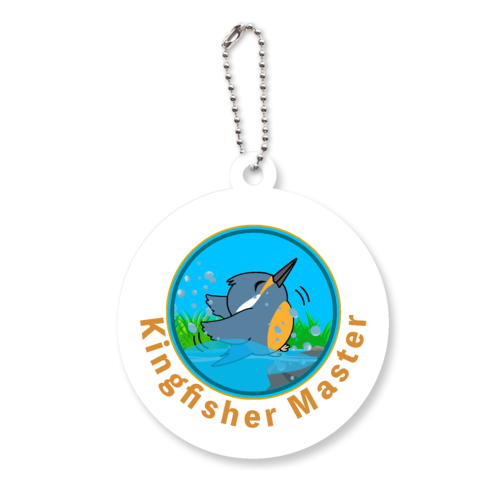 カワセミマスター アクリルキーホルダー　丸型 (6cm)