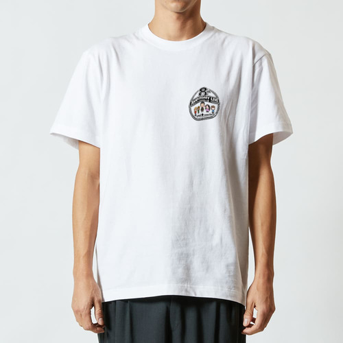 8周年記念ライブTシャツ　胸元プリントver. ハイクオリティーTシャツ