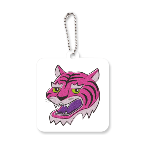 Pink Tiger  アクリルキーホルダー　四角型 (6cm)