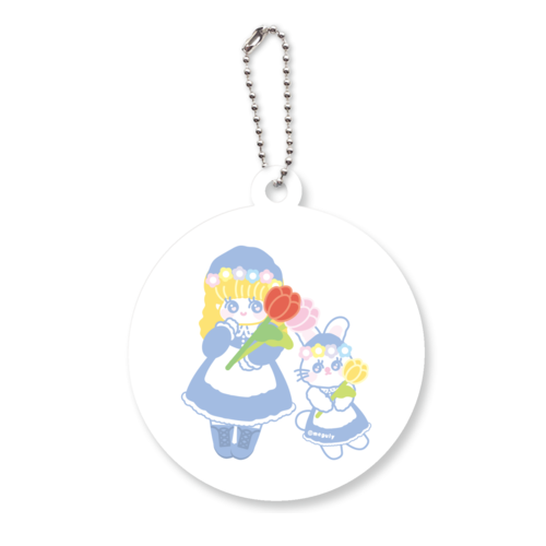 チューリップまつり アクリルキーホルダー　丸型 (6cm)