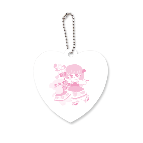 花咲か妖精さん アクリルキーホルダー　ハート形 (6cm)