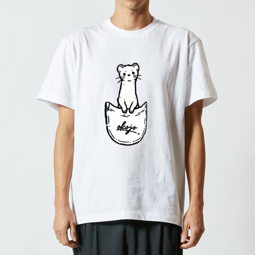 オコジョくん type02 ハイクオリティーTシャツ