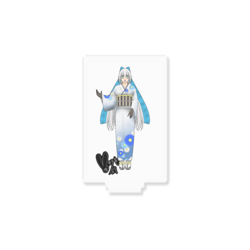 雪野鈴竜（雪女の姿）／アクリルフィギュア長方形(50×75mm) アクリルフィギュア長方形(50×75mm)