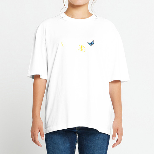 「私は運が良い！」ヘビーT ヘビーウェイト ビッグシルエットTシャツ