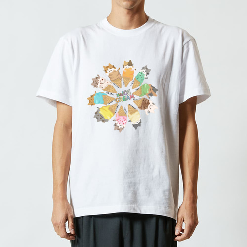NYaICE CREAM ハイクオリティーTシャツ