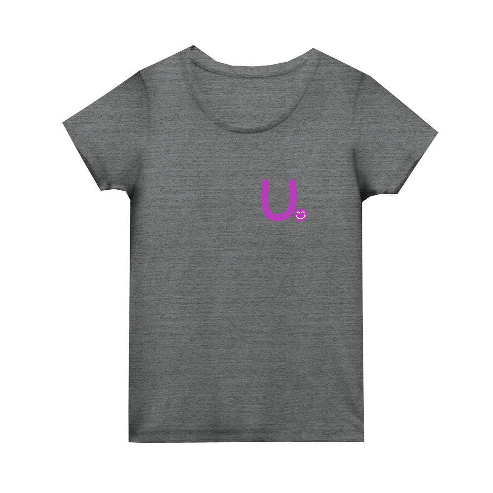 イニシャル"U"&ほのぼの笑顔ウィメンズTシャツ トライブレンド ウィメンズ Tシャツ