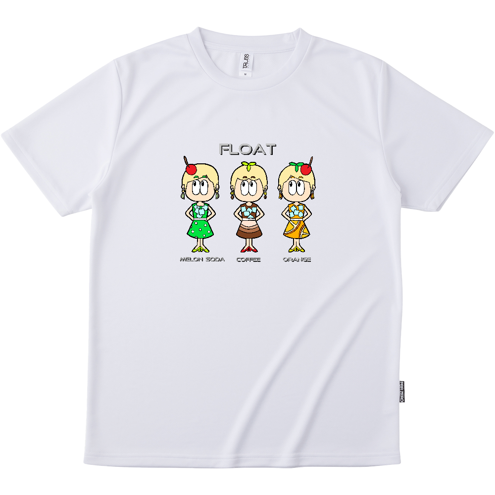 ドリンク/昭和レトロファッション リサイクルポリエステル Tシャツ