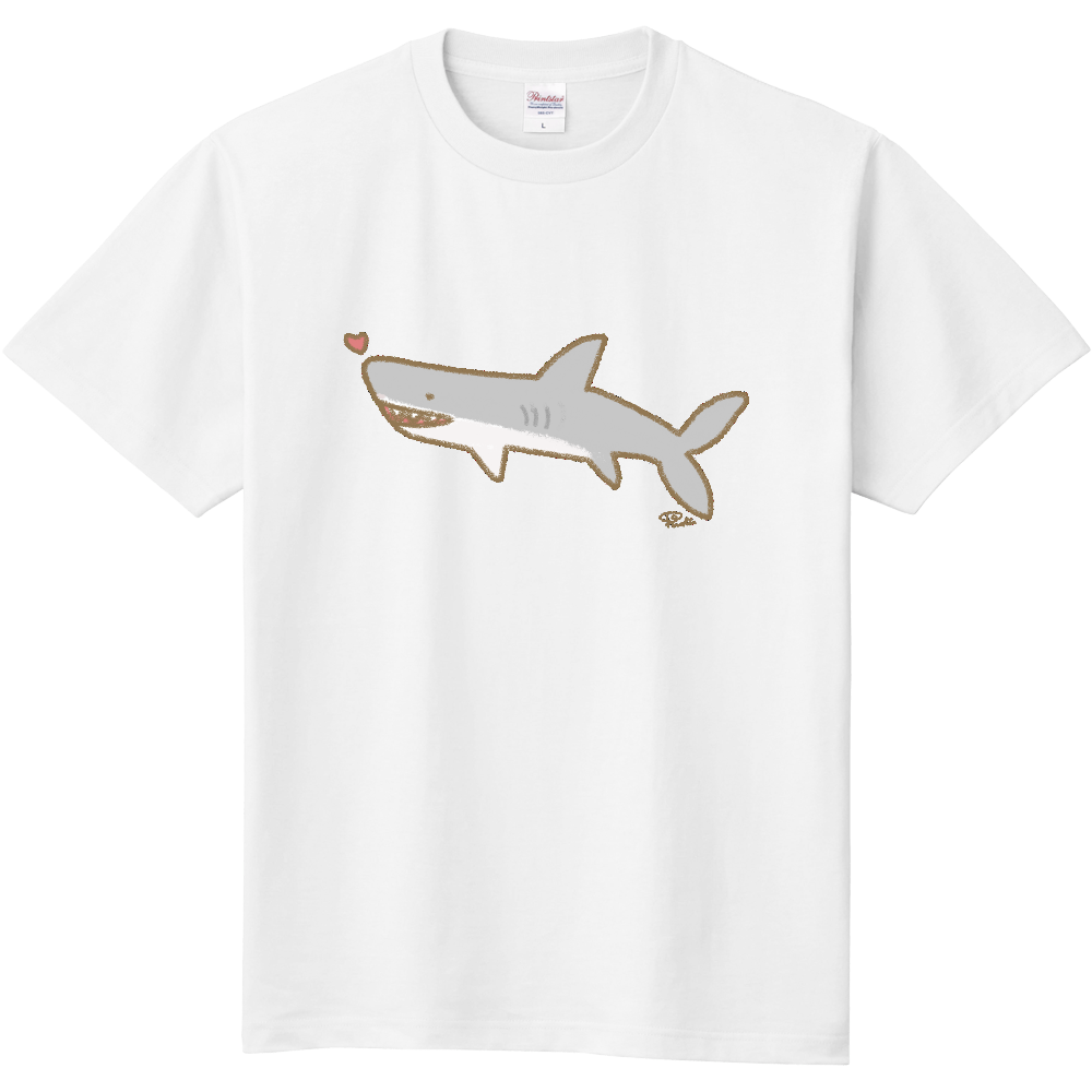 サメだって怖くないよ Tシャツ｜ぷんちん - オリラボマーケット