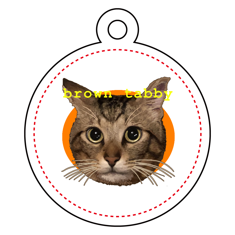 キジトラ大好き アクリルキーホルダー　丸型 (4cm)