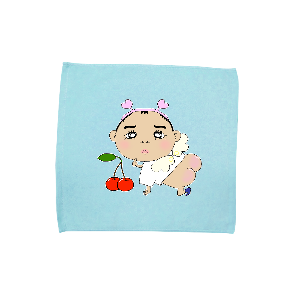 小さいおじさん天使ハンドタオルの商品購入ページ｜クリエイターの