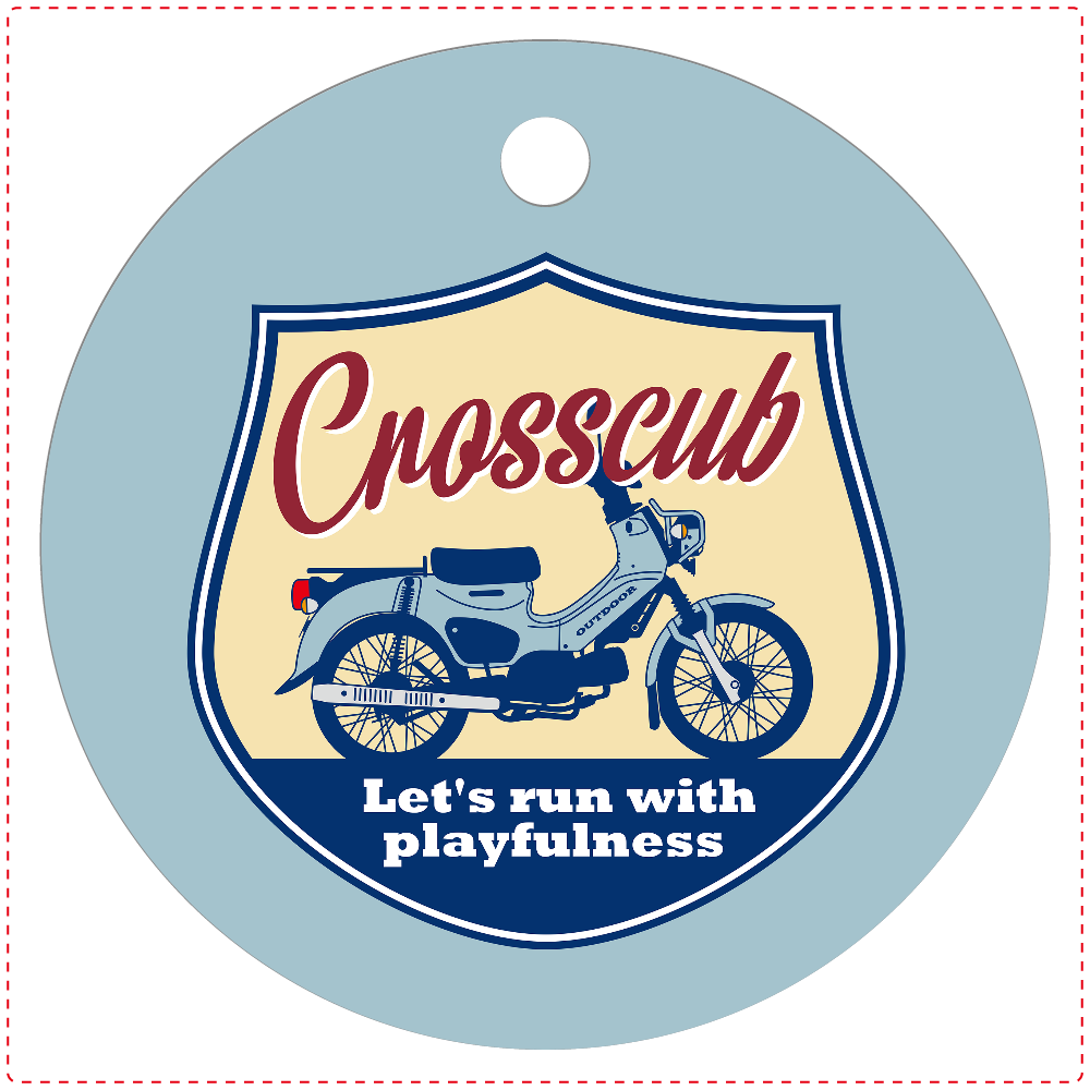 クロスカブ Let S Run With Playfulness プコブルー Cc110 Cc50の商品購入ページ オリジナルプリントグッズ販売のオリラボマーケット