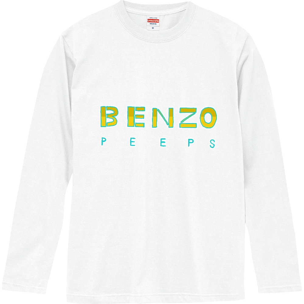 スラングデザイン「BENZO」 長袖Tシャツ｜おもしろTシャツデザイン