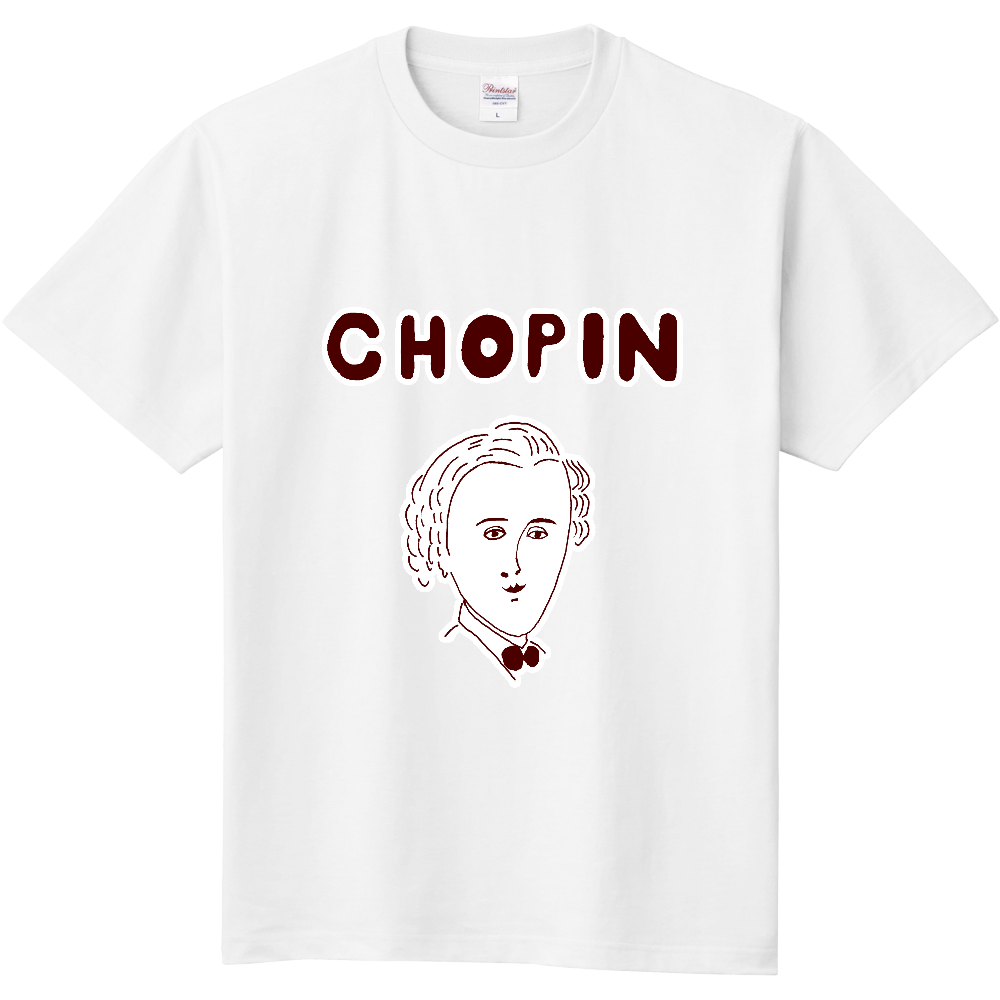 ショパン大好きな人専用デザイン「CHOPIN」 定番Ｔシャツ