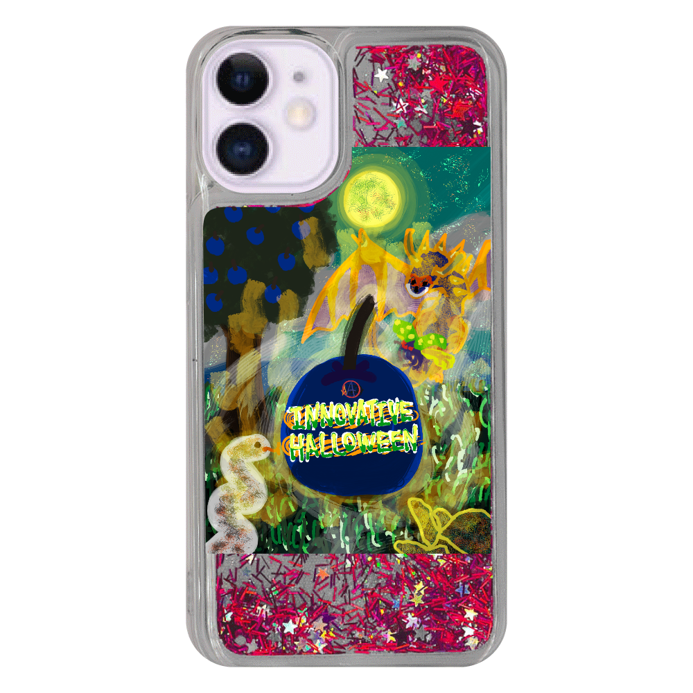 Appween「ゴチャゴチャ斬新ハロウィン/Innovative Halloween」ORILAB.Version.7 iPhone12mini グリッターケース