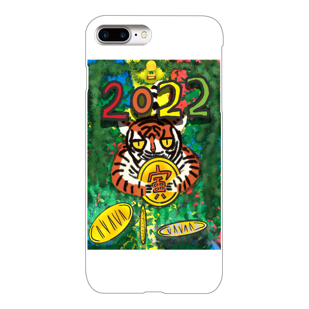 2022年干支の【寅年】：寅が金貨を与えてくれるラッキーな年。 iPhone8Plus(白)