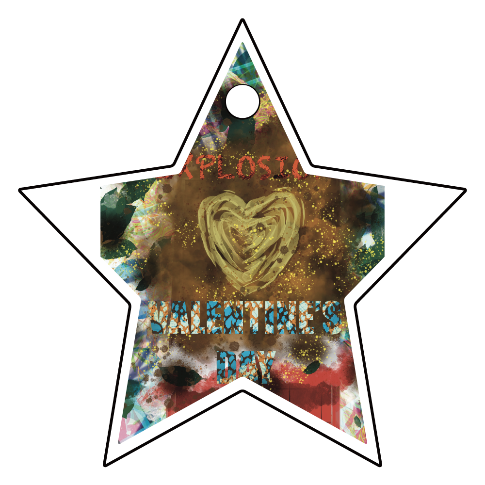 Explosion Valentine's Day ORILAB.Version アクリルキーホルダー　星形 (4cm)