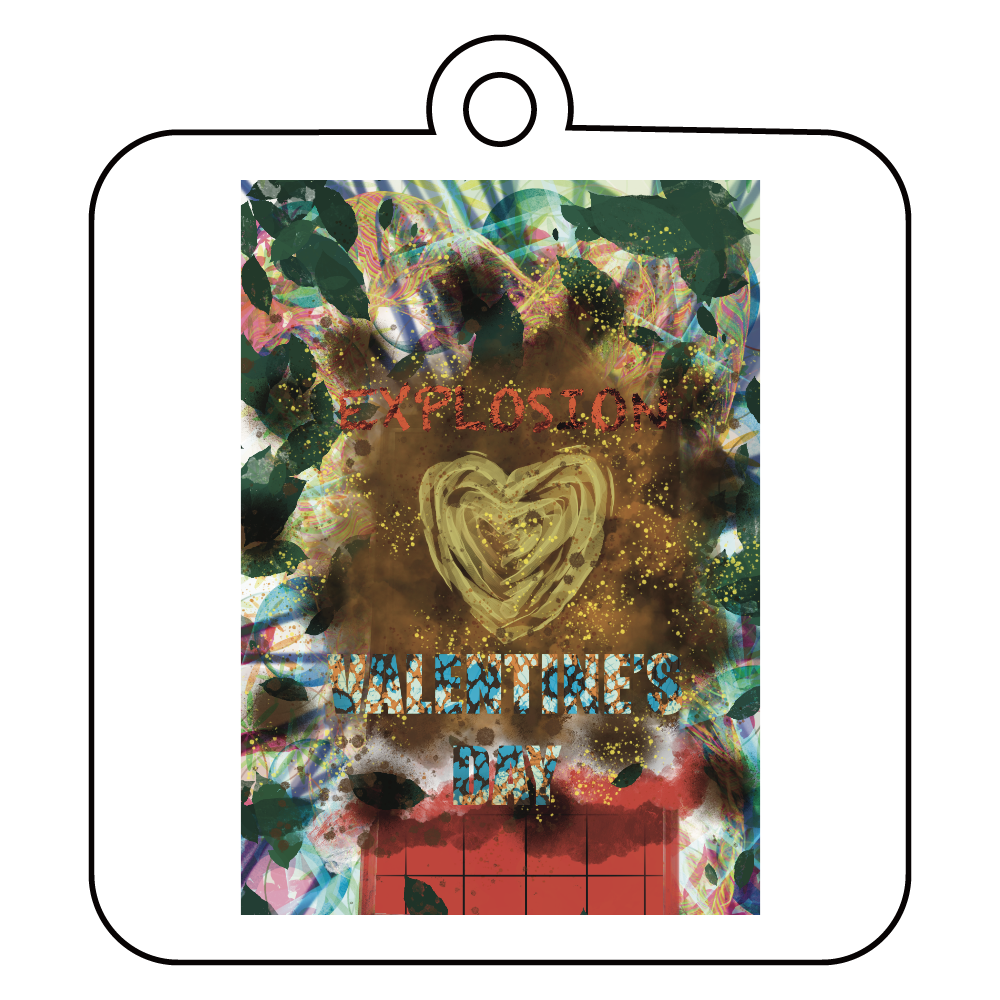 Explosion Valentine's Day ORILAB.Version アクリルキーホルダー　四角型 (6cm)