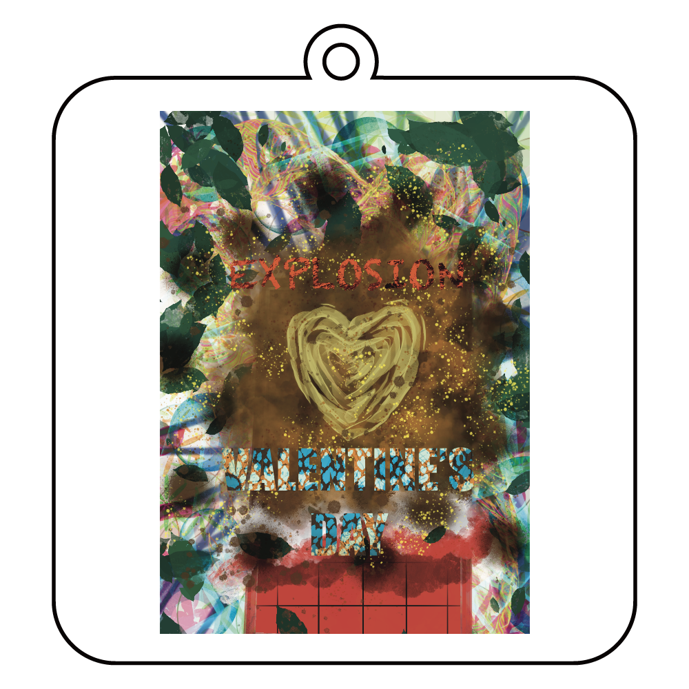 Explosion Valentine's Day ORILAB.Version アクリルキーホルダー　四角型 (10cm)