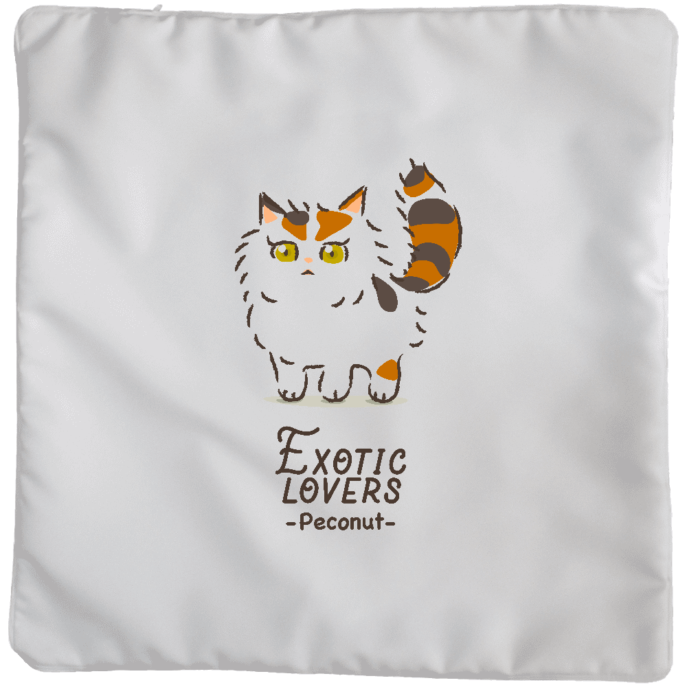 エキゾチックロングヘア（三毛） クッション(大)