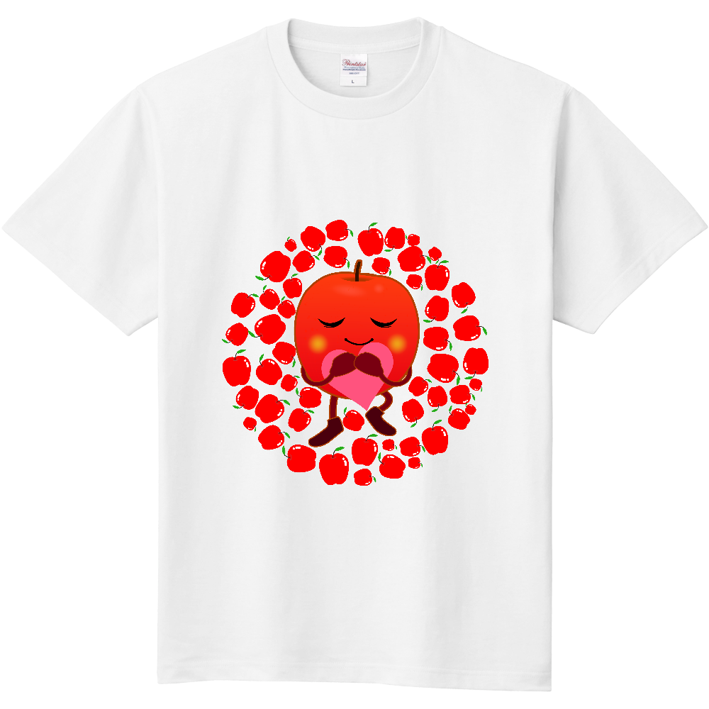 りんごちゃん Tシャツ｜チコデザ - オリラボマーケット