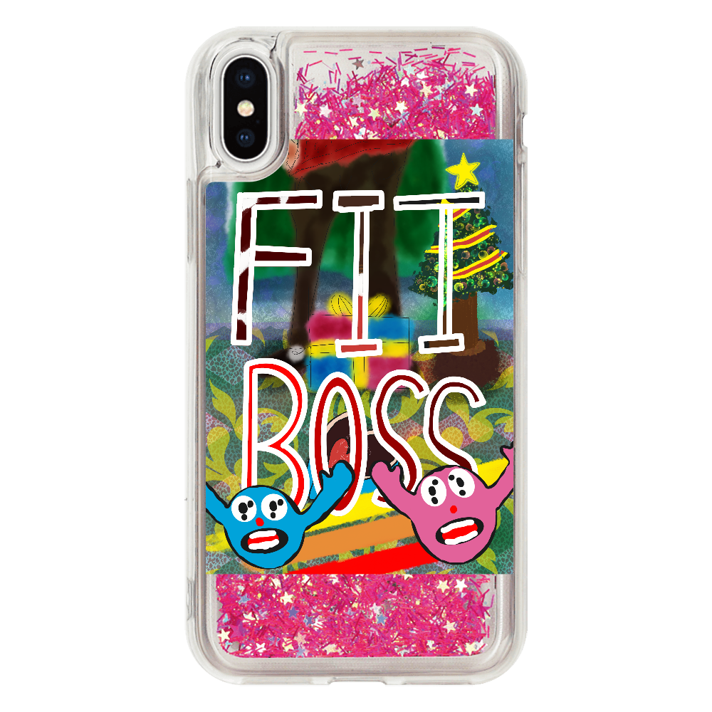 第二弾 【クリスマス】と【バレンタインデー】が合体したら「FIT BOSS」となった‼︎ iPhoneX/Xs_グリッターケース