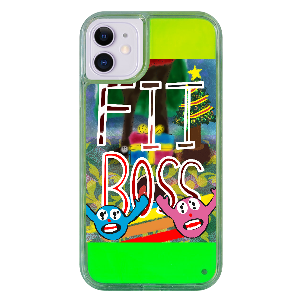 第二弾 【クリスマス】と【バレンタインデー】が合体したら「FIT BOSS」となった‼︎ iPhone11 ネオンサンドケース