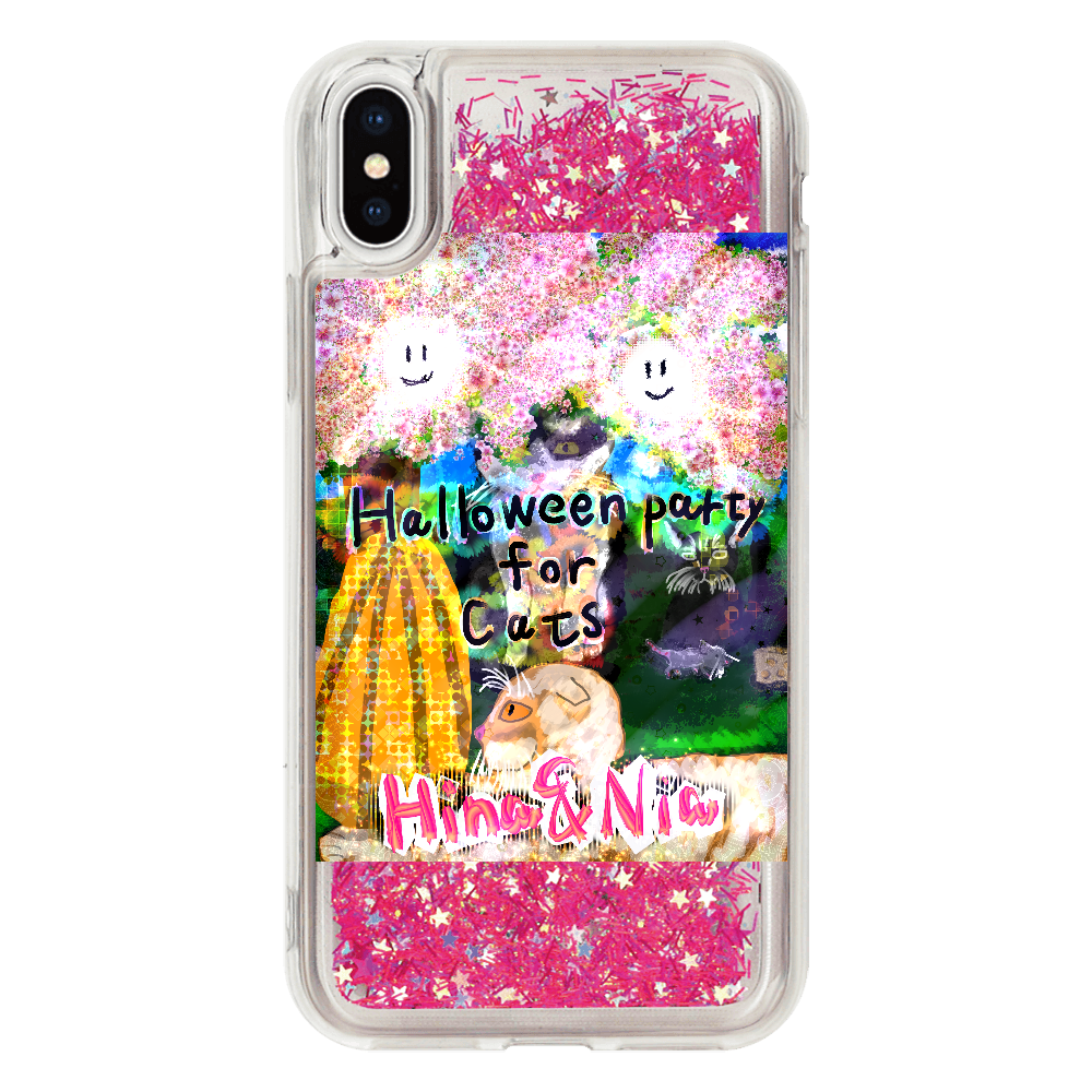Halloween Party For Cats !! ORILAB.Version iPhoneX/Xs_グリッターケース