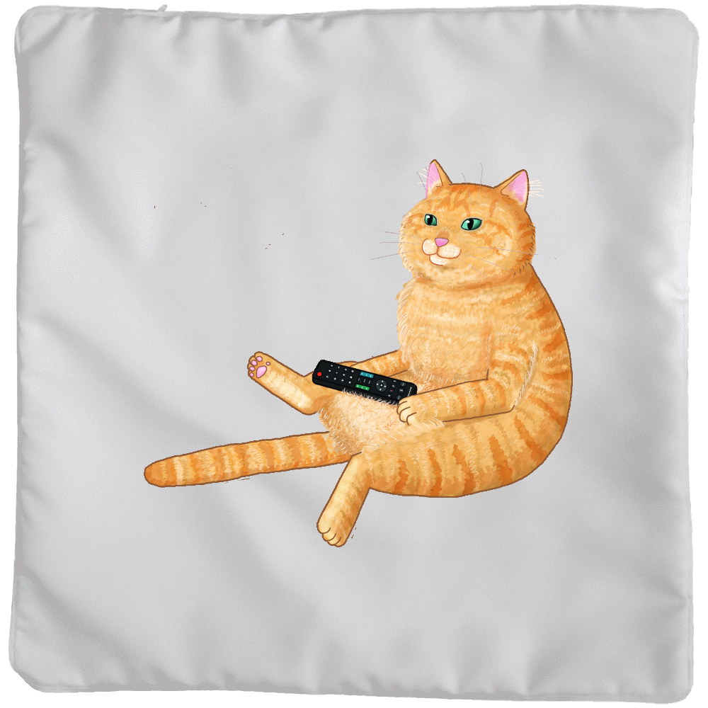 スコ座りでtvを見る猫の商品購入ページ オリジナルプリントグッズ販売のオリラボマーケット