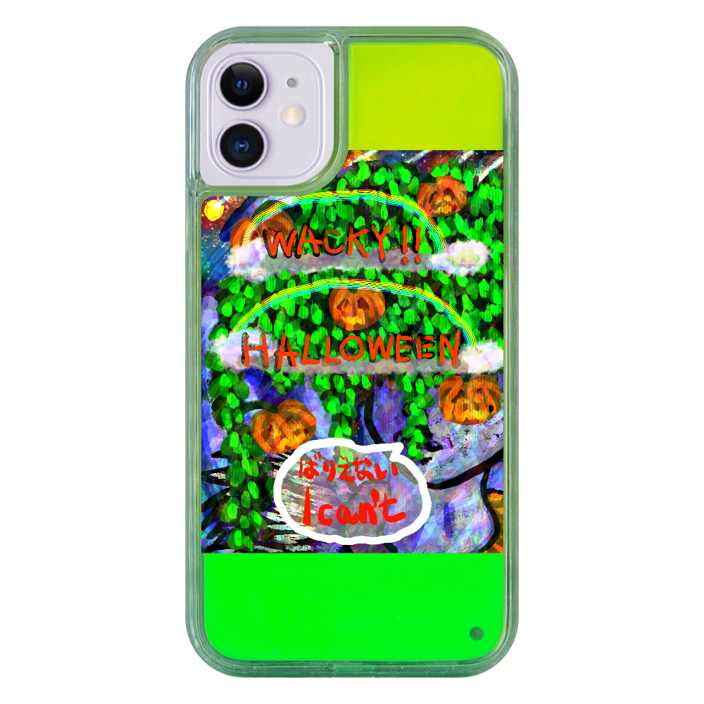 WACKY!! HALLOWEEN ORILAB.Version iPhone11 ネオンサンドケース